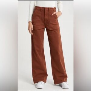 Pistola Nicole Wide Leg High Rise Spice Pants size 28 workwear classic boho